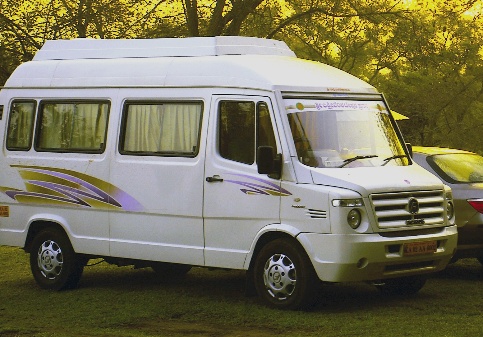 Tempo Traveller 12 Seater — exact Kashmir cab hire photo